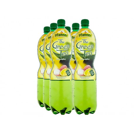 Pfanner Ledový čaj zelený + citron a liči 6x1,5L