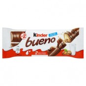 Kinder Bueno oplatka s čokoládovou polevou a mléčnou lískooříškovou náplní 2 x 21,5g