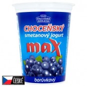 Choceňská Mlékárna Choceňský smetanový jogurt max borůvkový 380g