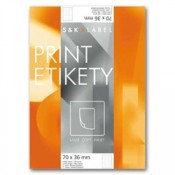 Samolepicí snímatelné etikety SK Label - 105,0 x 42,3 mm, 1400 ks