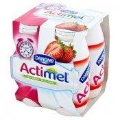 Danone Actimel Jogurtové mléko jahodové 4 x 100g