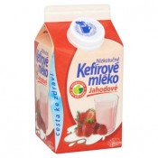 Mlékárna Valašské Meziříčí Nízkotučné kefírové mléko jahodové 450g