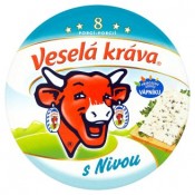 Veselá Kráva Tavený sýr s nivou 8 ks 140g