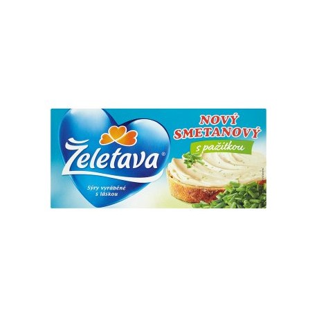 Želetava Nový smetanový tavený sýr s pažitkou 150g