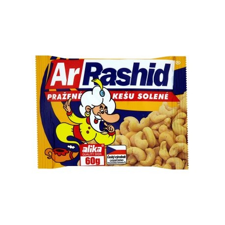 ArRashid Pražené kešu solené 60g