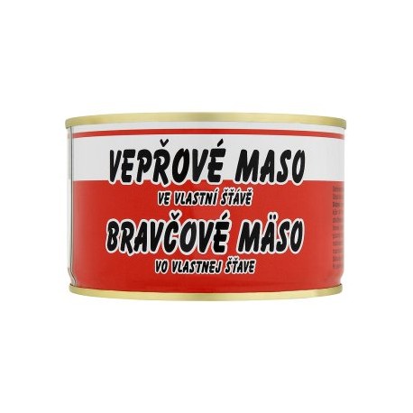 Vepřové maso ve vlastní šťávě 400g