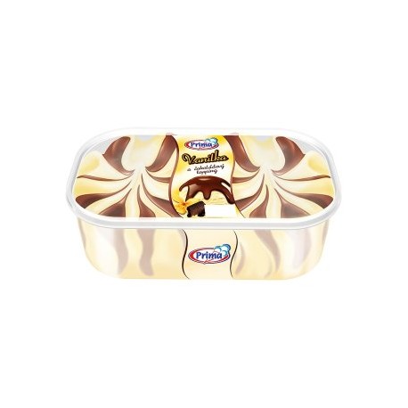 Prima Vanilková zmrzlina s čokoládovým toppingem 900ml