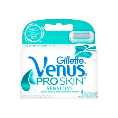 Gillette Venus ProSkin Sensitive náhradní hlavice k holicímu strojku 4 ks 