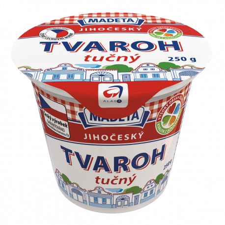 Madeta Jihočeský Tvaroh tučný 250g